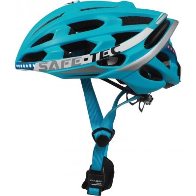 SAFE-TEC Chytrá Bluetooth helma/ Repro/ TYR 2 Turquoise L