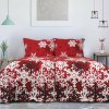 Flanelové posteľné obliečky ČERVENÁ ZIMNÁ ROZPRÁVKA