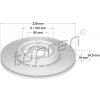 Brzdový kotúč TOPRAN - Hans Pries GmbH 109 522