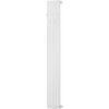 Mexen, Mexen Flux dekoratívny kúpeľňový radiátor 1500 x 240 mm, 450 W, biely - W127-1500-240-00-20