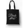 Personal Plátená taška s potlačou - Bride Farba: Čierna