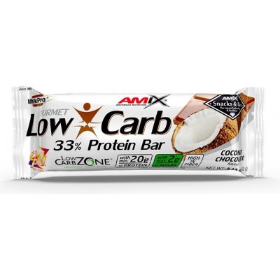 Amix Low-Carb 33% Protein Bar, Coconut-Chocolate, 60 g