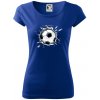 Futbalová lopta v triku - Dámske tričko Pure - XS ( Kráľovská modrá )