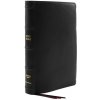 KJV, Thinline Bible, Large Print, Premium Goatskin Leather, Black, Premier Collection, Red Letter, Comfort Print