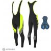 FORCE F58 nohavice s trakmi, čierna/fluo žltá M