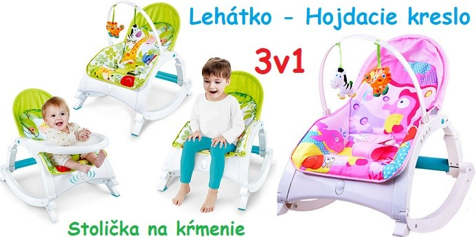 Joko hojdacie kreslo stolička na kŕmenie 3v1 zelená od 55 € - Heureka.sk