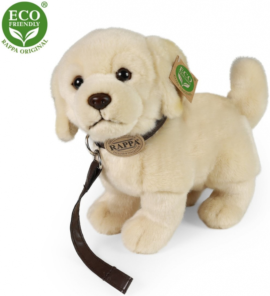 Eco-Friendly pes zlatý retriever stojaci s vodítkom 25 cm