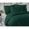 Kvalitex Saténové francúzske predĺžené obliečky LUXURY COLLECTION 1 + 2, 240x220, 70x90cm tmavo zelené