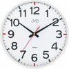Nástenné hodiny JVD HX2508.1 – biele, vypuklé sklo a tichý chod sweep, 30 cm