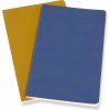 Moleskine Zošity Volant mäkké dosky A5 linajkované 2 ks modrá žltá