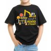 Fajntričko Kids Detské tričko - Bager - Vedúci stavby, Farba čierna, Strih/ Variant Detský