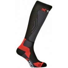 X TECH Funkčné kompresné ponožky Compression čierno-červená