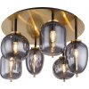 Globo Globo 15345-6DMM - Prisadený luster BLACKY 6xE14/40W/230V mosadz GL6846 + záruka 3 roky zadarmo
