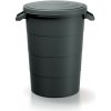 Prosperplast Plastová nádoba s úchytmi Smooth II čierna, variant 120 l