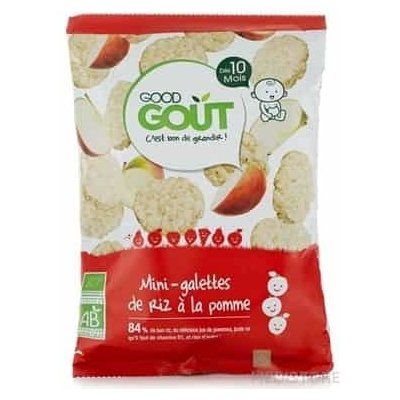Good Gout BIO Mini ryžové koláčiky s jablkami 1x40 g