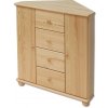 Drewmax Komoda KD134, 90x100x74-60, borovice (Barva dřeva: Dub)