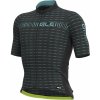 ALÉ Cycling Clothing ALÉ Graphics PRR Green Road, Black/ Turquoise Veľkosť: M Pánsky letný dres s krátkym rukávom