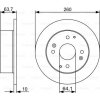 BOSCH Brzdový kotúč 0986479504