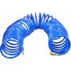 Hadica špirálová s rýchlospojkami STOP PU 8/12mm 15 m, GEKO