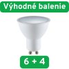 ELWATT LED žiarovka ONLed - výhodné balenie 6 + 4 - GU10 4,5W - 428lm Typ svetla: Denná biela 4000K