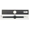 PANTONE pravítko 30 cm Black 419 klasické obojstranné dĺžka 37 cm materiál kov če 101470419