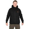 Fox Collection Black-Orange Sherpa Hoody Mikina s kapucňou L