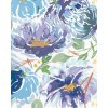 zuty Zuty - Maľovanie Podľa Čísel - Modré Kvety A Listy (Alexandria Gilbert), 80X100 Cm, Plátno (8596530119906)