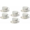 Tognana Súprava šálok na čaj s tanierikmi MADISON POESIA 6 x 260 ml