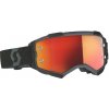 brýle FURY CH černá, SCOTT - USA, (plexi oranžové chrom)