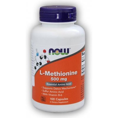 NOW Foods L-Methionine 500 100 kapsúl