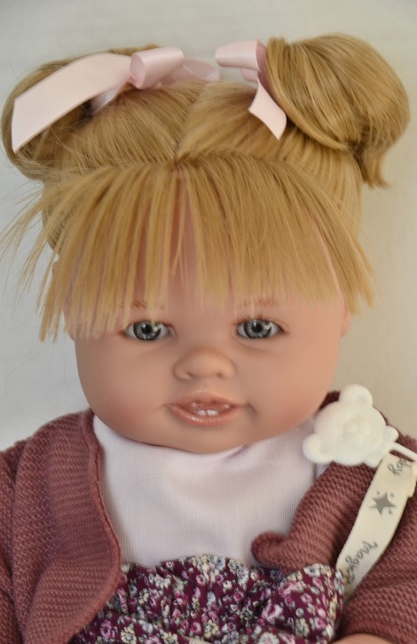 Lamagik Realistické miminko holčička Daniela se zoubky s culíčky