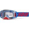 100% SPEEDLAB Cyklistické okuliare - ARMEGA - červená/modrá