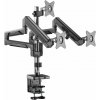 Držiak na monitor AlzaErgo Arm T130B Premium USB vesmírne čierny (APW-EGARTPU130B)