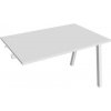 Hobis Pracovný stôl UNI A, k pozdĺ. reťazeniu, 120x75,5x80 cm, biela/biela