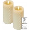 EMOS LED dekorace vosková svíčka 17 cm 2x AAA vnitřní teplá bílá časovač 2 ks