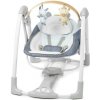 INGENUITY Hojdačka konvertibilná s melódiou Swing 'n Go Chambray 0m+ do 9kg