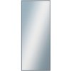 DANTIK - Zrkadlo v rámu, rozmer s rámom 50x120 cm z lišty Hliník platina (7002019)