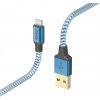 Hama MFi USB kábel Reflective pre Apple, USB-A Lightning 1,5 m, modrý 201553