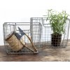 Chic Antique Zinkový antik drôtený košík Fil de fer Basket M - 26*10*20cm - Chic Antique