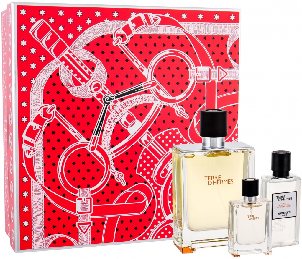 Hermés Terre D\'Hermés EDT 100 ml + EDT 12,5 ml + voda po holení 40 ml darčeková sada