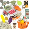 KIK Pokladňa pre deti, supermarket, obchod, skener, kalkulačka, košík s príslušenstvom 36 ks
