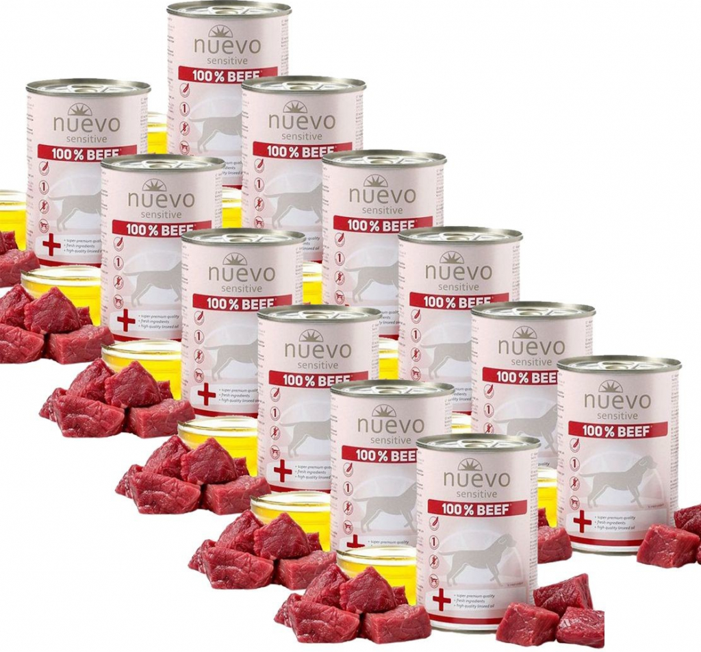 Nuevo Dog Sensitive 100% Beef 12 x 400 g