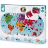 Janod Hračka do vody Mapa sveta 28 dielov