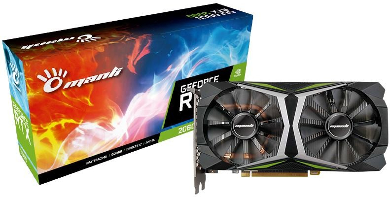 Manli GeForce RTX 2060 (LHR) 12GB GDDR6, M-NRTX2060/6RFHPPPV2-M2435