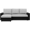 Rohová rozkladacia sedačka LUNA sivá / čierna
