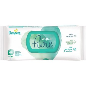 Pampers Aqua Pure detské čistiace utierky 48 ks