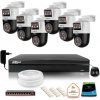 DAHUA zostavy Dahua IP monitorovacia súprava 6 2MP+2MP PTZ kamier s 1TB HDD