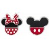 Detské náušnice Disney Minnie a Mickey Mouse strieborné ES00007SL.CS