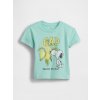 Baby tričko Gap & Peanuts Snoopy Zelená 12-18M Zelená Zelená