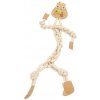animALL Hračka Mr.Roper Krůta kůže+lano 47 cm/9 mm